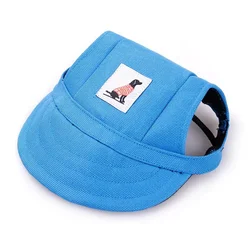 Summer Adjustable Dog Hats With Ear Holes Dogs Baseball Cap Outdoor