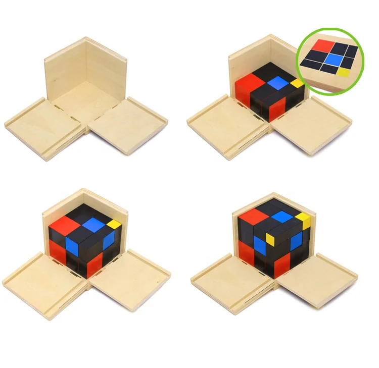 Starlink Kids Montessori Educational Wooden Toys Maths Games Puzzles Trinomial Cube