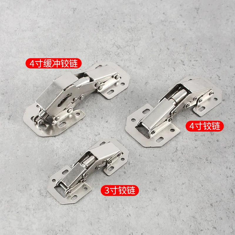 Thickened surface mounted 3 4 5 inch bridge hinges frog bullet hinge cabinet door furniture hydraulic hinge