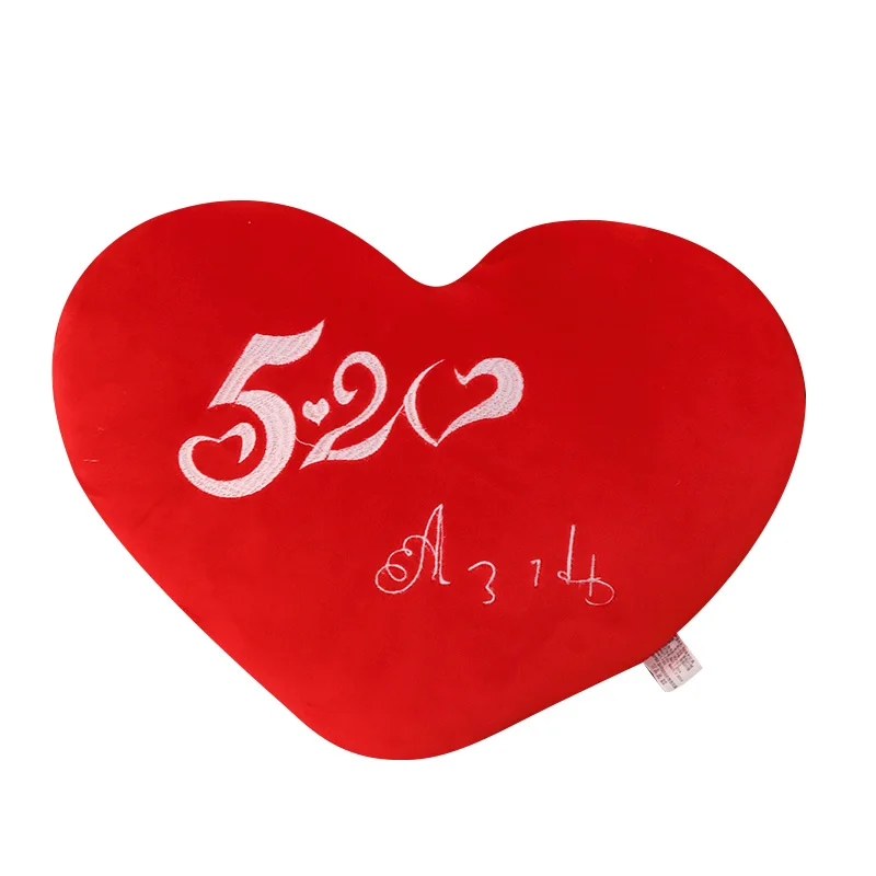 Factory Supply Cotton Love Heart Stuffed Plush Pillow for Living Room Bedroom Decor Valentines Day Gift Idea