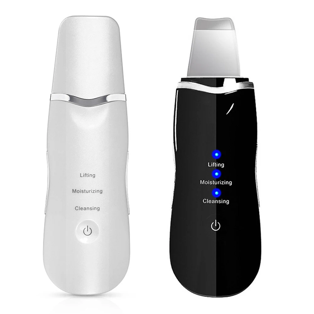 Portable Electric Facial Dead Skin Peeling Machine Professional Sonic Face Cleaning Spatula Ultrasonic Skin Scrubber Waterproof