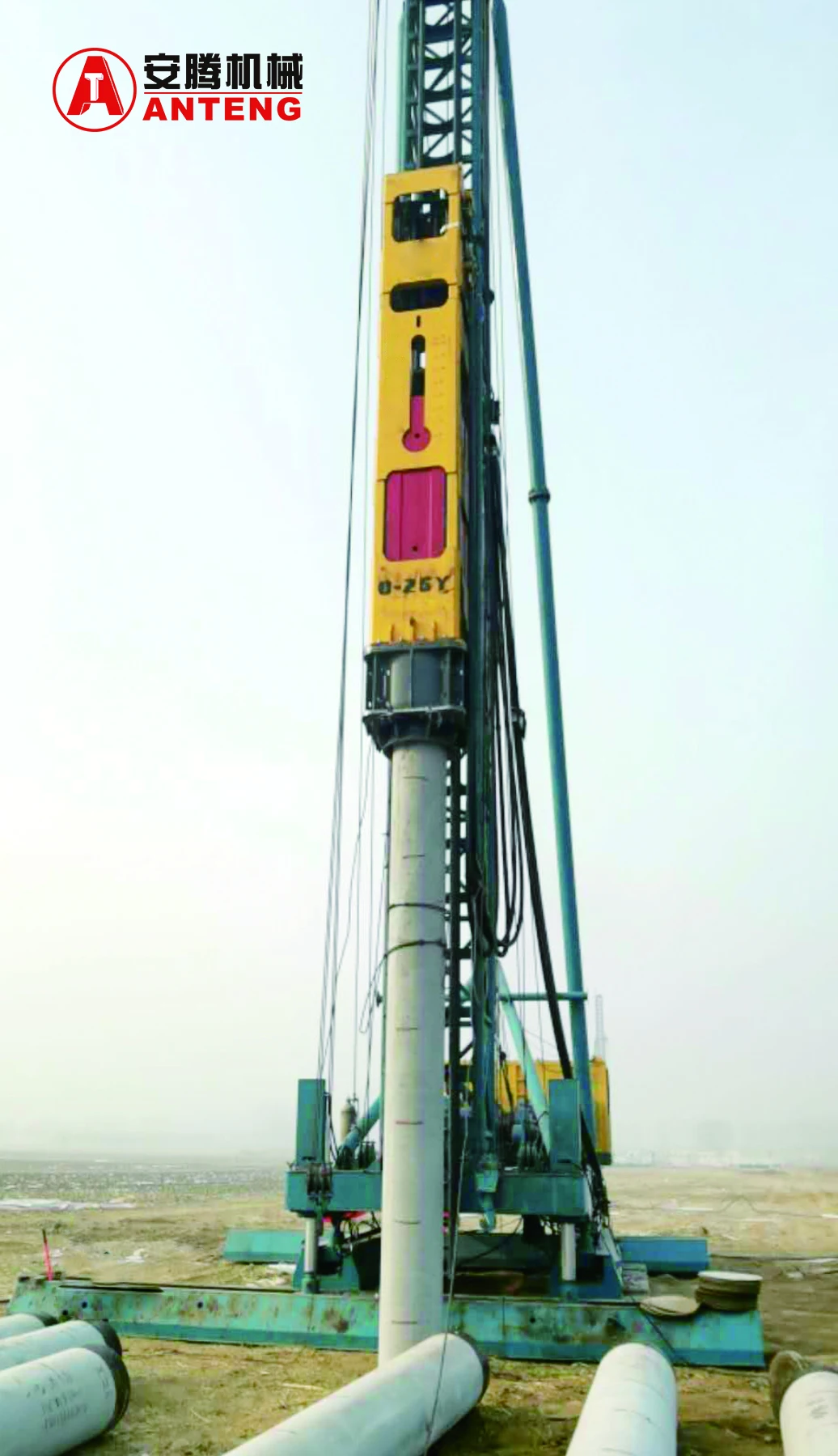 YC-5 Crane suspended hydraulic impact hammer pile driver hammer