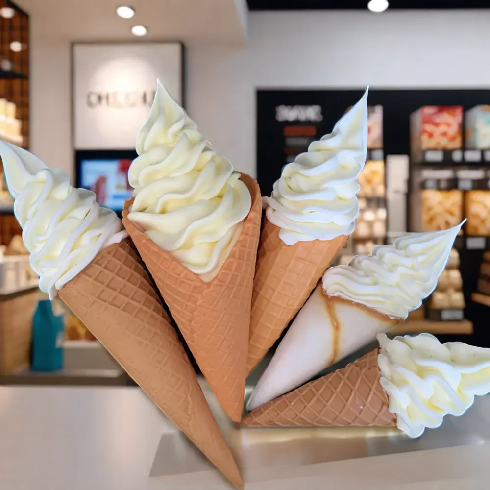 Soft Resin Artificial Fake Ice Cream Simulation Realistic Sundae Food Dessert and Simulated ice cream