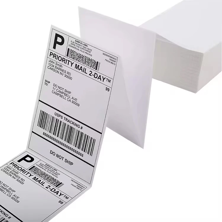 Favorable Price 4*6 Labels Thermal Sticker A6 Paper Shipping 4x6 Direct Thermal Label Sticker with Good Product Quality