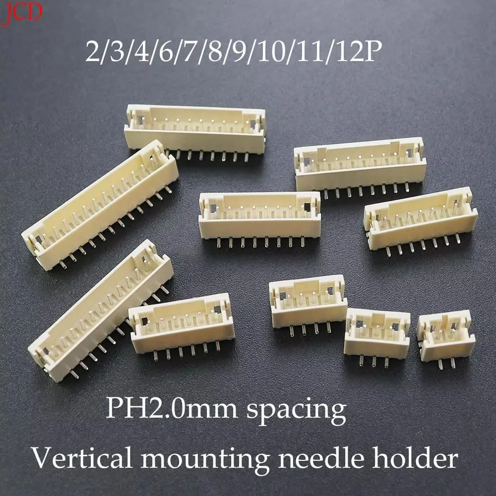 PH2.0mm Pitch SMT вертикальный держатель штифта 2 0 мм 2P/3P/4P/5P/6P/7P/8P/9P/10P/11P/12P патч-разъем