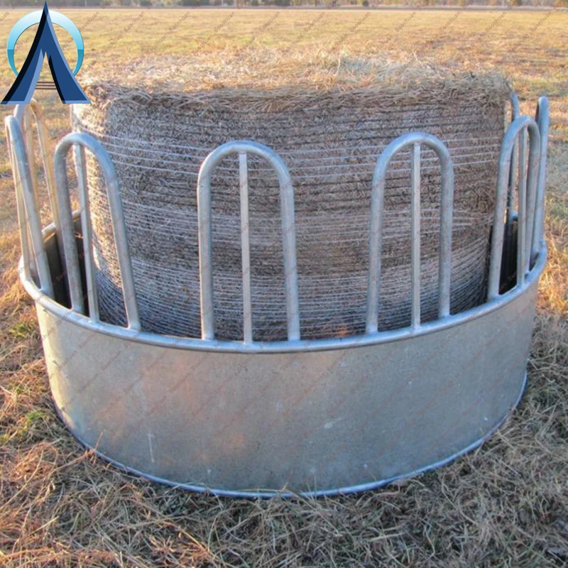 Hot Dipped Galvanized Hay Feeders For Cattle Horse /Livestock Feeders Horse & Cattle Round Bale Feeders