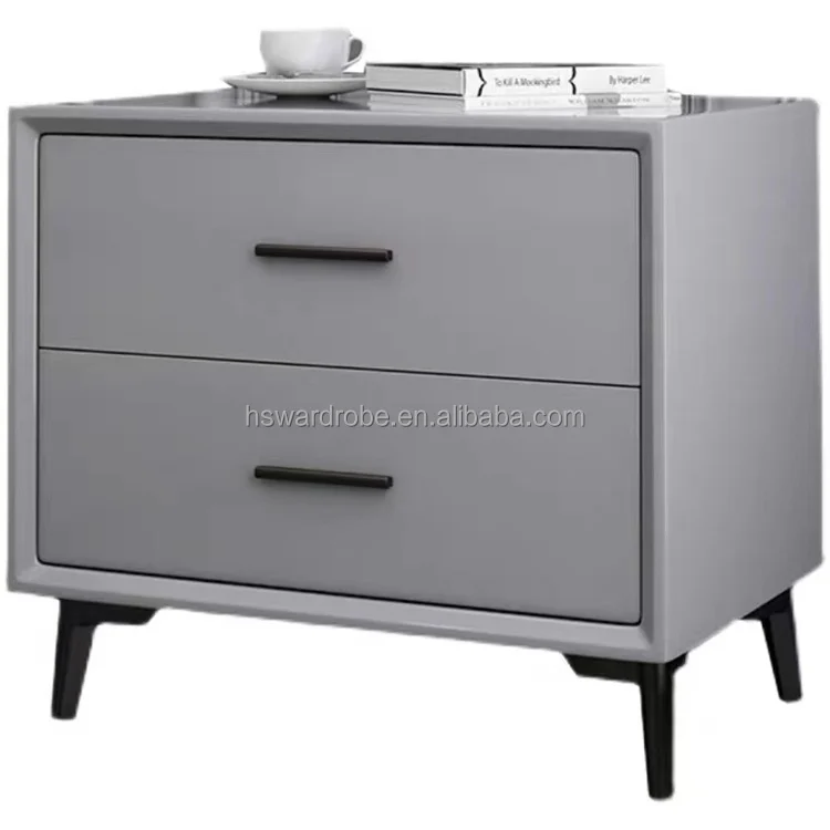 Ready to Ship Modern Luxury Style Nightstand for Bedroom Furniture Beside Table Wooden Nightstands