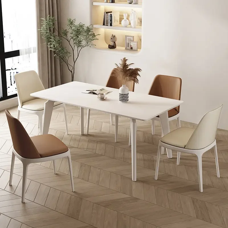 ATUNUS Factory straight nice price top quality elegant design minimalism cream color milano style dinning table coffee table