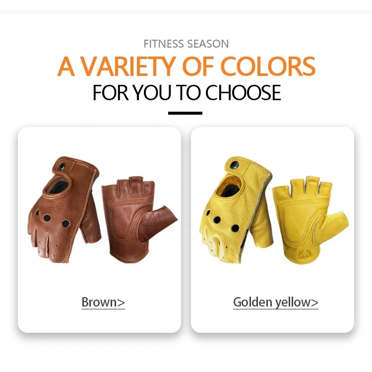 
Wholesale sport cowhide leather cycling exercise gloves road bicycle gloves fitness gloves 