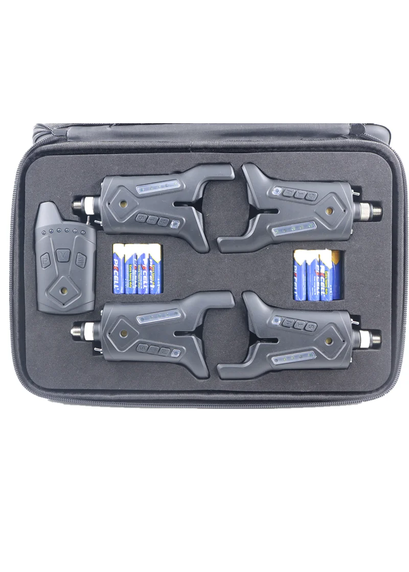 High Cost-effective High Sensitivity Factory Price with Luminous Light JZH-RF2198 Fishing Bite Alarm 4+1