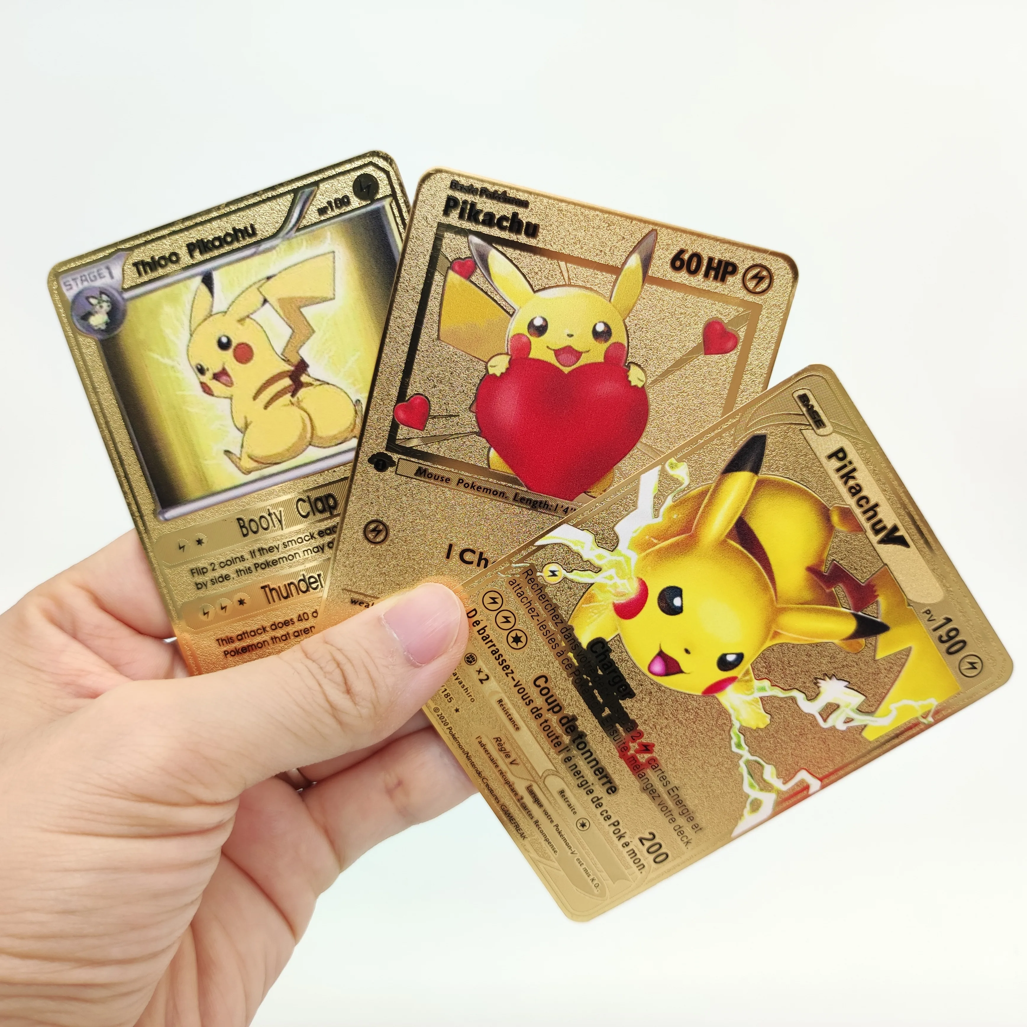 Latest English Version Metal Poke mon Cards!Poke mon MEGA EX Trading Card Game carte poke mon