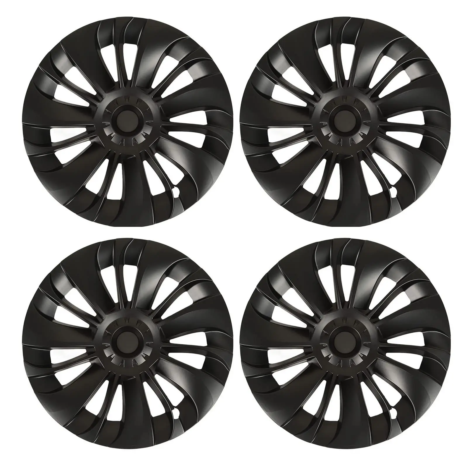 Carbon Fiber Steering Wheel Covers Tesla Model Y ABS Wheel Cover 19 Inch Model 3