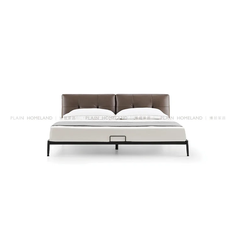 Nest Velvet Double King Size Upholstered Queen Designer Master Bedroom Modern Luxury Bed