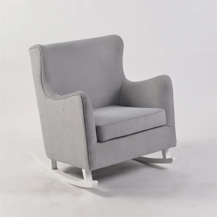 Living Room Comfortable Wood Furniture Lazy Recliner Lounge Chair  Wooden Rocker Rocking Chairs Relax Sofa for Adults