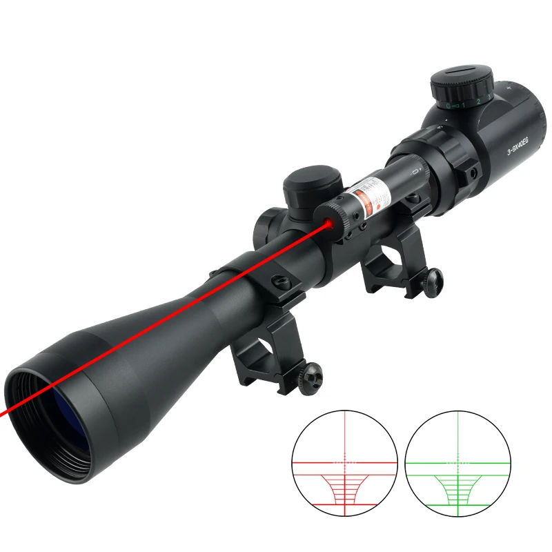 SYQT 3-9X40 Охотничий Тактический красный точечный лазерный комбинированный оптический прицел аксессуары для охоты