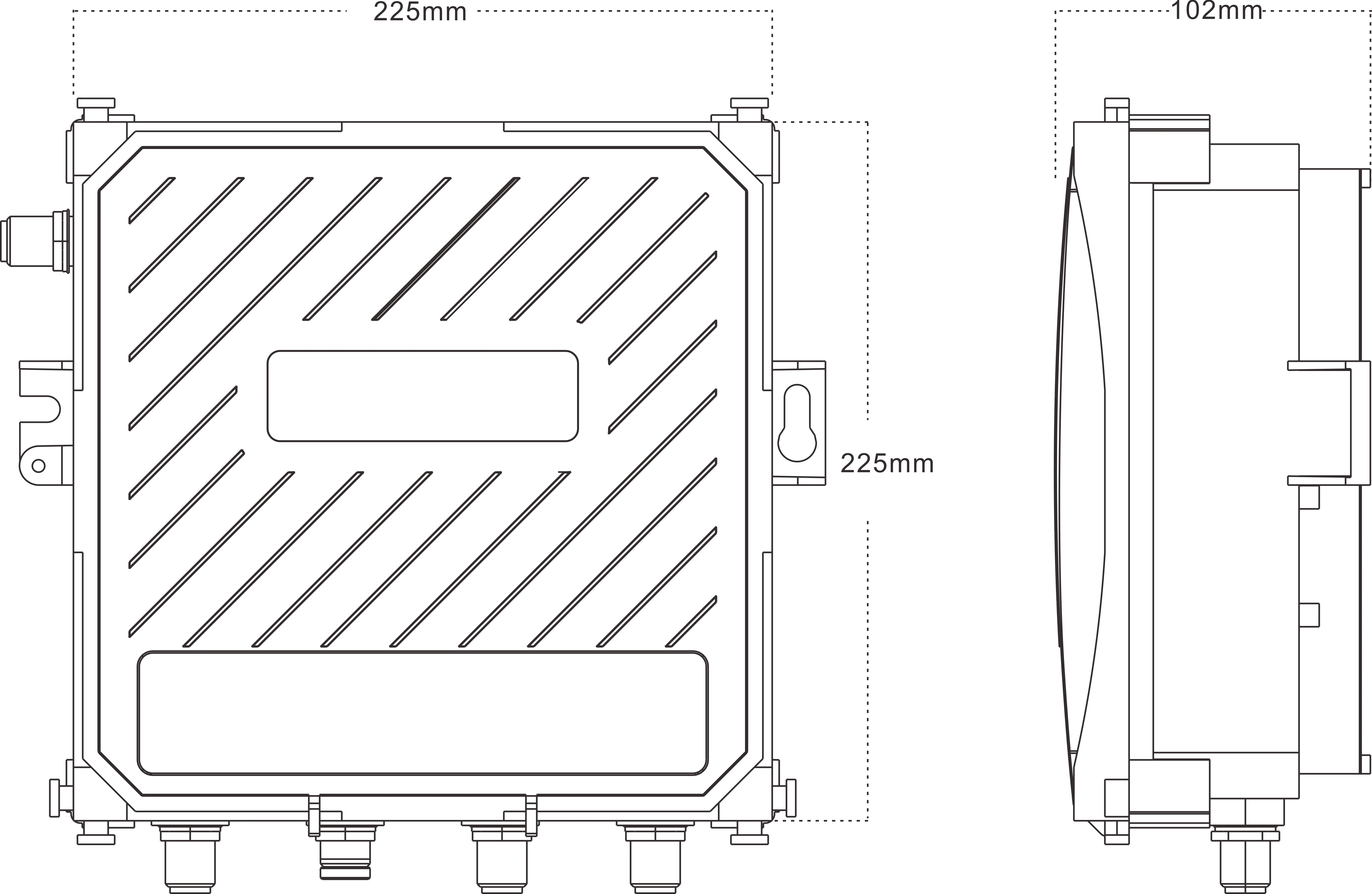 Outdoor access points dual channel positioning base station ble beacon iot device