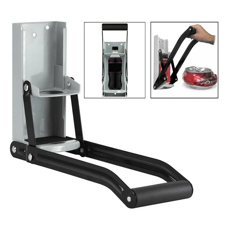 Wholesale Practical Household 16Oz Metal Crusher Beer Bottle Opener Kitchen Supplies Essential Tools Wall Mounted Can Smasher