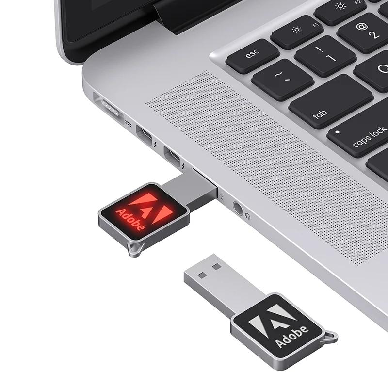 2022 hot sale custom logo Keychain usb pen flash drive metal key shape usb LED light up Logo for Car