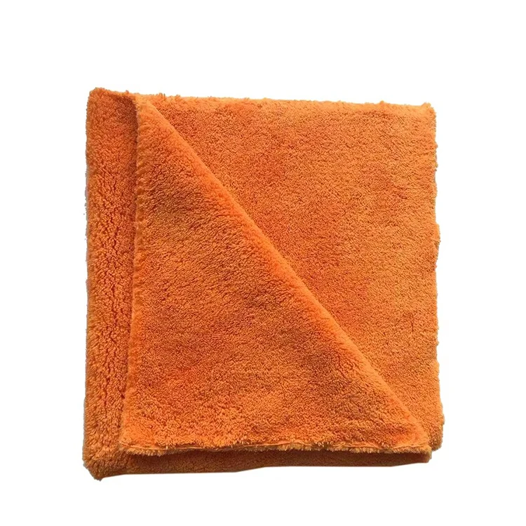 Ultra Soft Microfiber Towel coral fleece Water Absorbent And Edgeless 500 Gsm For Car Washing Drying Cleaning