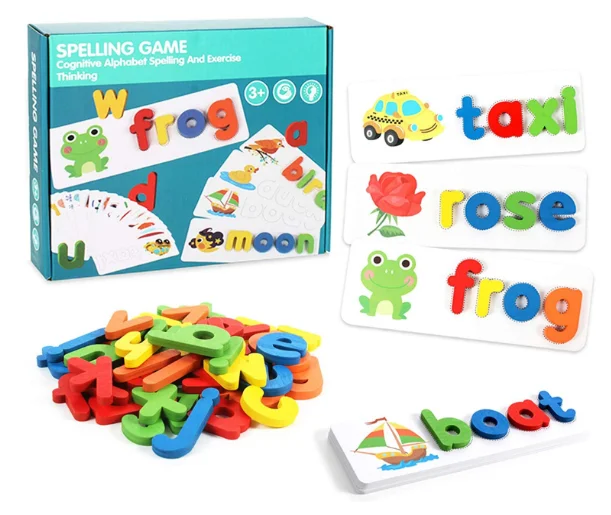 Matching Letter Game Letter Spelling and Writing Toys for Preschool Kindergarten Alphabets Letters Sight Word Matching Games