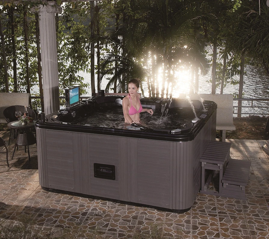 2020 SUNRANS New design CE approval  massage whirlpool spa hot tub 6 person