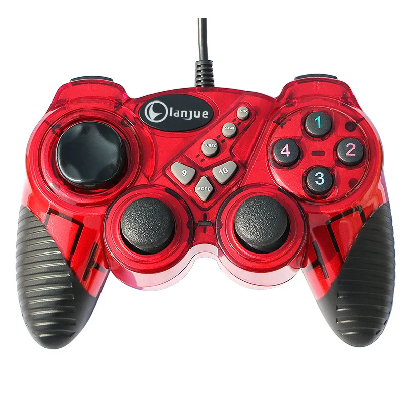 Лидер продаж, проводной USB геймпад Joypads, игровой контроллер для ПК, джойстик Double Shock, поддержка ПК, компьютерный геймпад