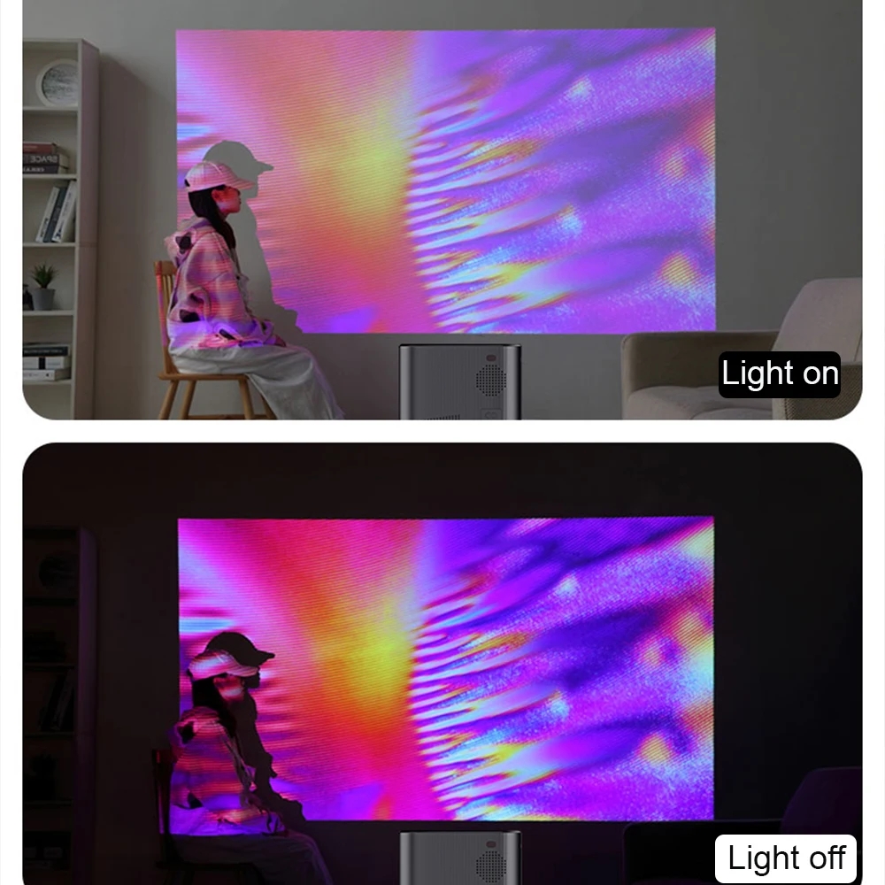 Auto Focus Y8 Android TV Smart 4K Projector 5G WiFi BT5.1 1+8G 8000 Lumens Full HD LCD LED Dust-free 1080P Portable Projectors