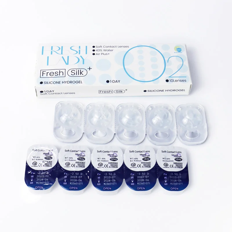 43% one day disposable UV blocking silicone hydrogel best daily contact lenses