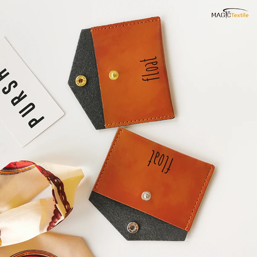 Индивидуальный роскошный конверт из искусственной кожи с клапаном, маленькие кожаные часы, Ювелирные мешочки с кнопкой