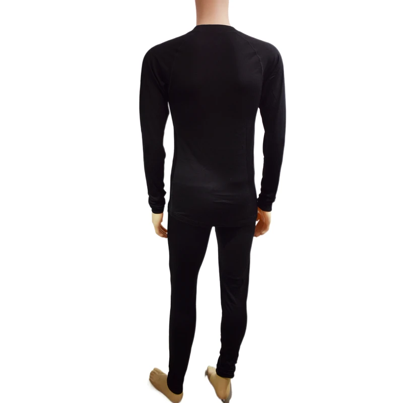 Merino wool Long sleeve underwear man long johns,heated thermal underwear 100% Merino Wool Base Layer T Shirt