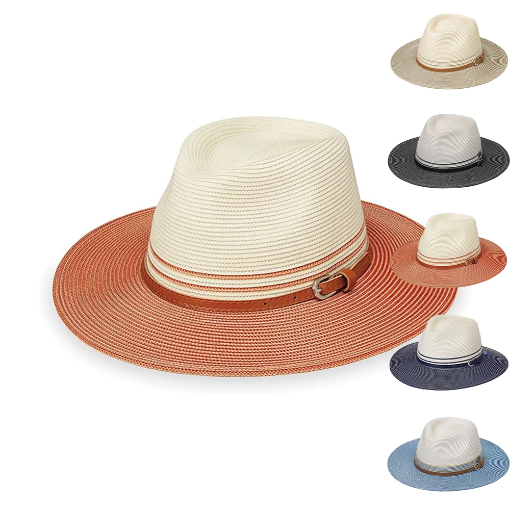 Wholesale summer sun chinese plain gardening  one piece personalized uv sun china sun shade panama straw hat with custom logo