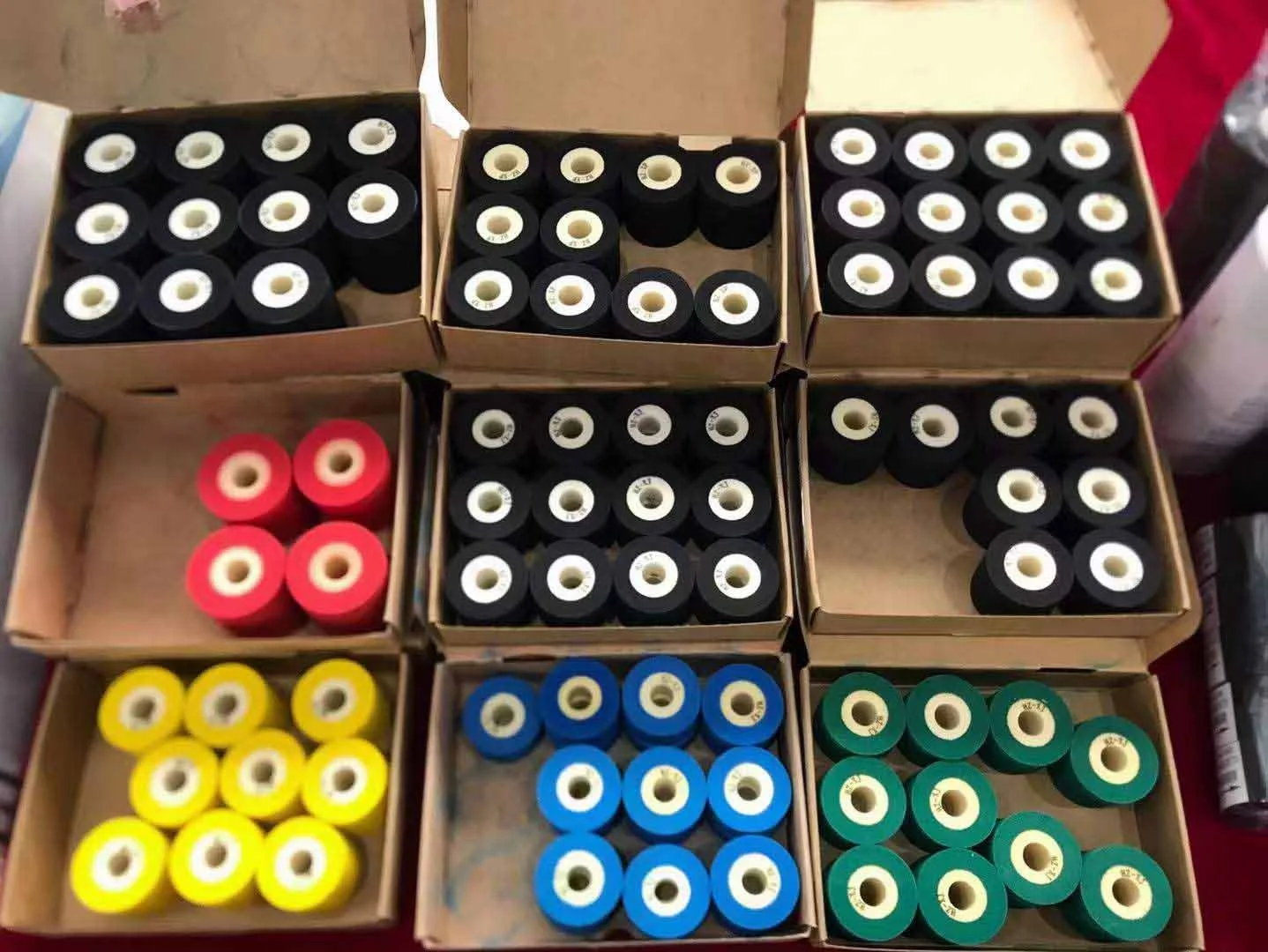 Diameter 36mm 32mm hot ink roll manufacture date printer use to  black color dry ink roller