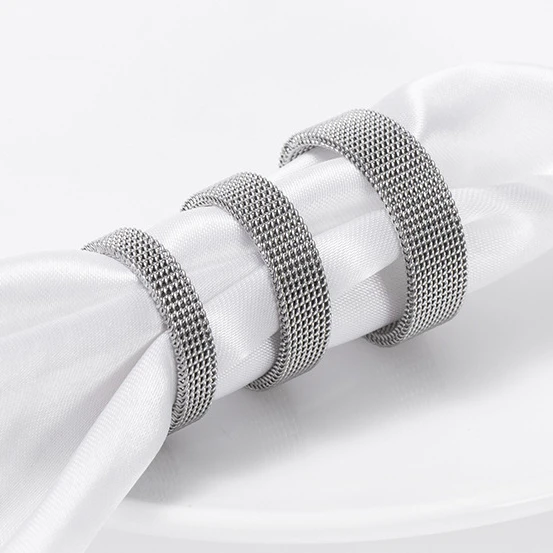 Women Trendy 316L Titanium Hip Hop Thick Chain Rings For Couples Customized Minimalist Stainless Steel Ring