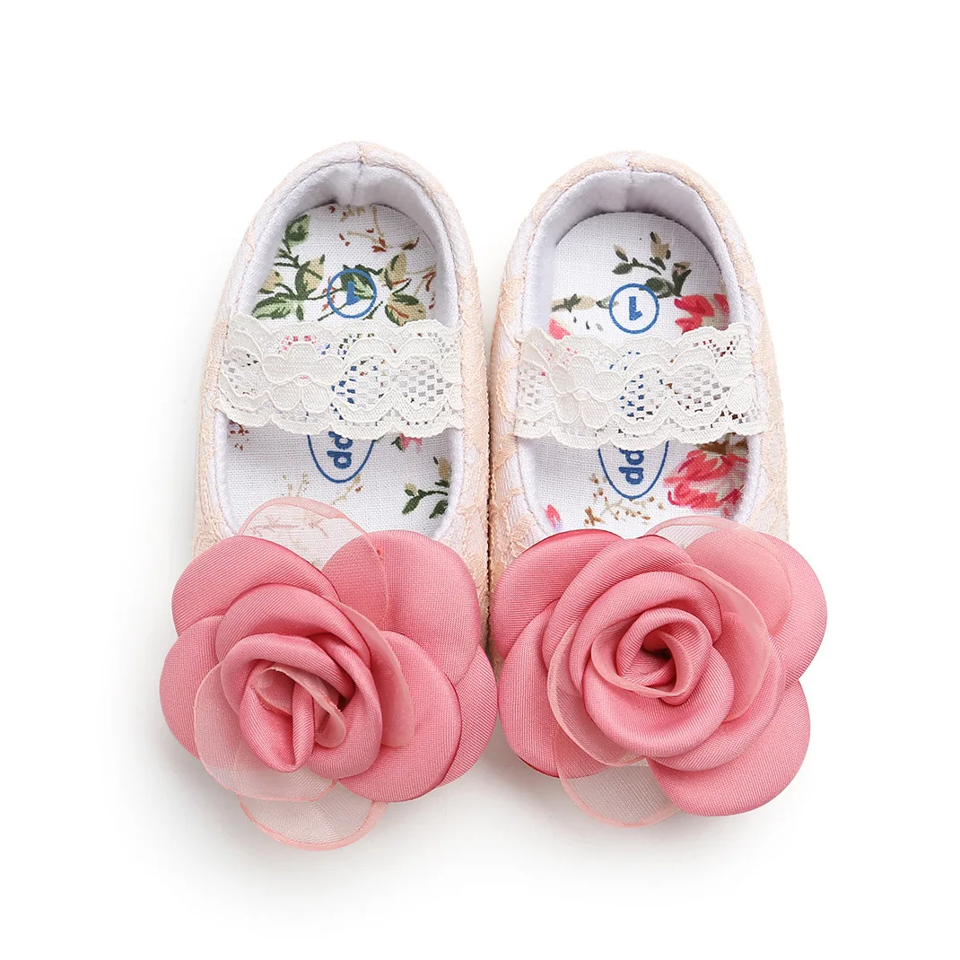 Floret Classic Baby Shoes soft soled antiskid walking shoes with Headband