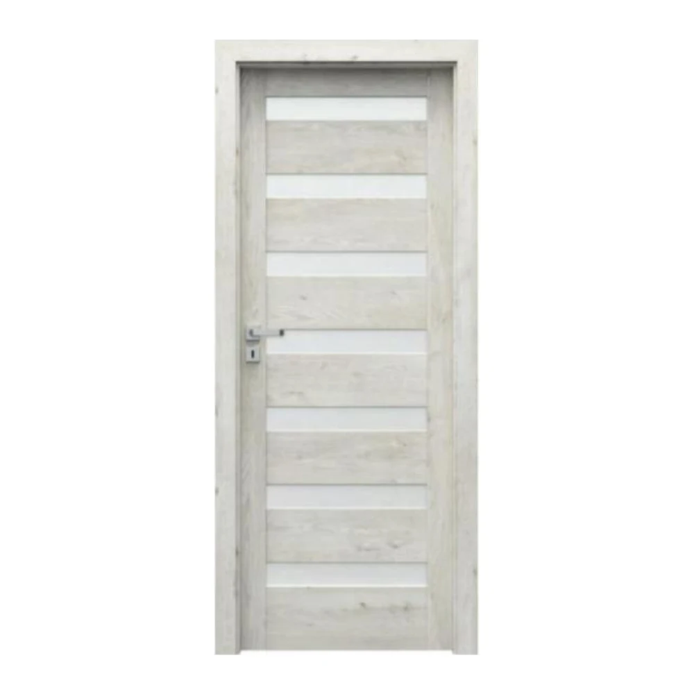 Modern wooden bedroom door design melamine MDF solid interior wood door for house