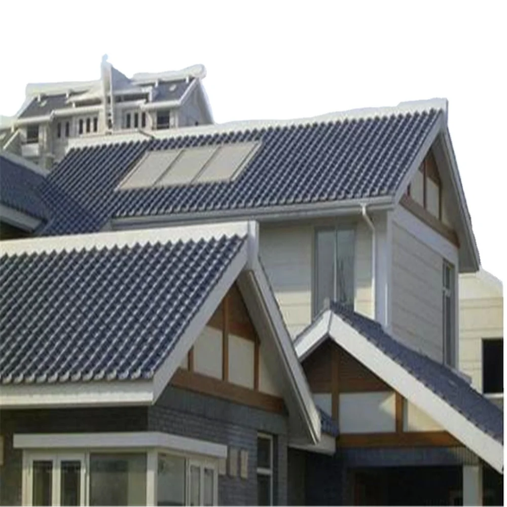 Impact-Resistant PVC Roofing Tiles colorful PVC Synthetic Resin Tiles for Villas