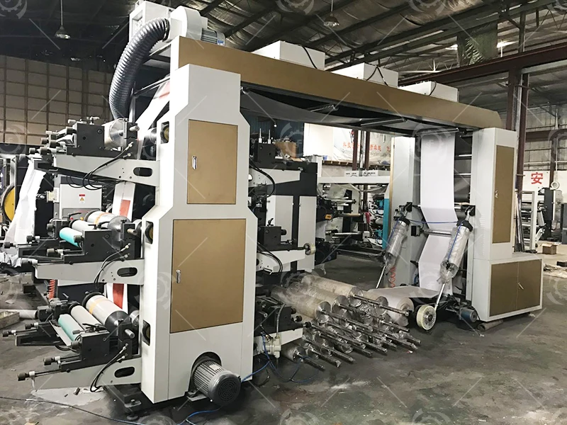 6 Color Flexographic Bopp Roll Printing Machine