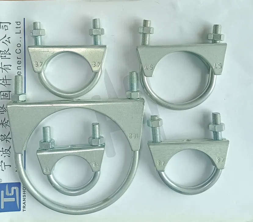 Galvanized Steel U Bolt Exhaust Pipe Clamp