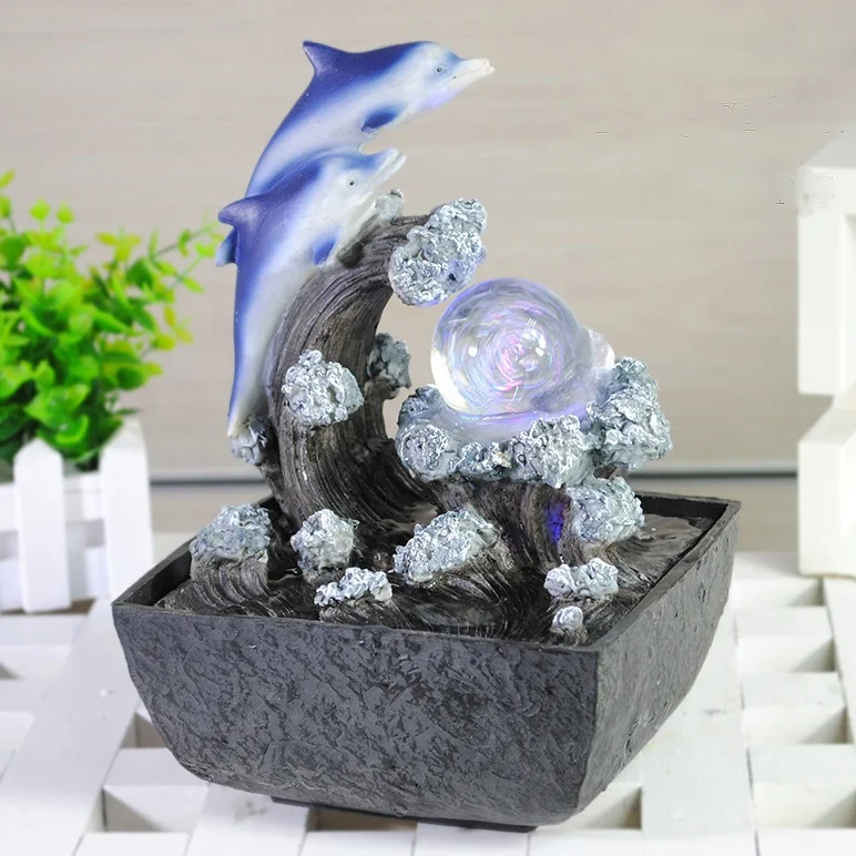 Статуя животного в форме шара, Дельфина, водяной фонтан для украшения дома
