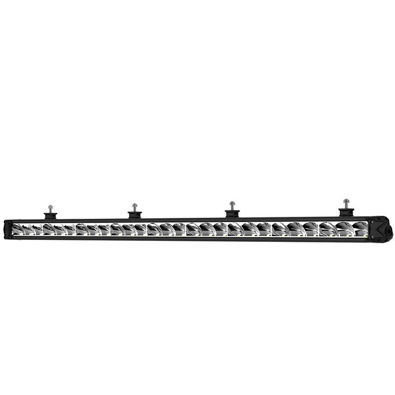 Emark Aluminum 12V ip68 waterproof bar light single row led work light bar truck ATV UTV light bar