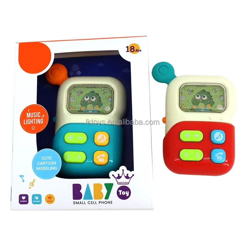 Lucky Toys Juguetes Para Bebes Cartoon Mini Baby Mobile Phone Model Toy Musical Lighting Musical Cartoon Mobile Cell Phone