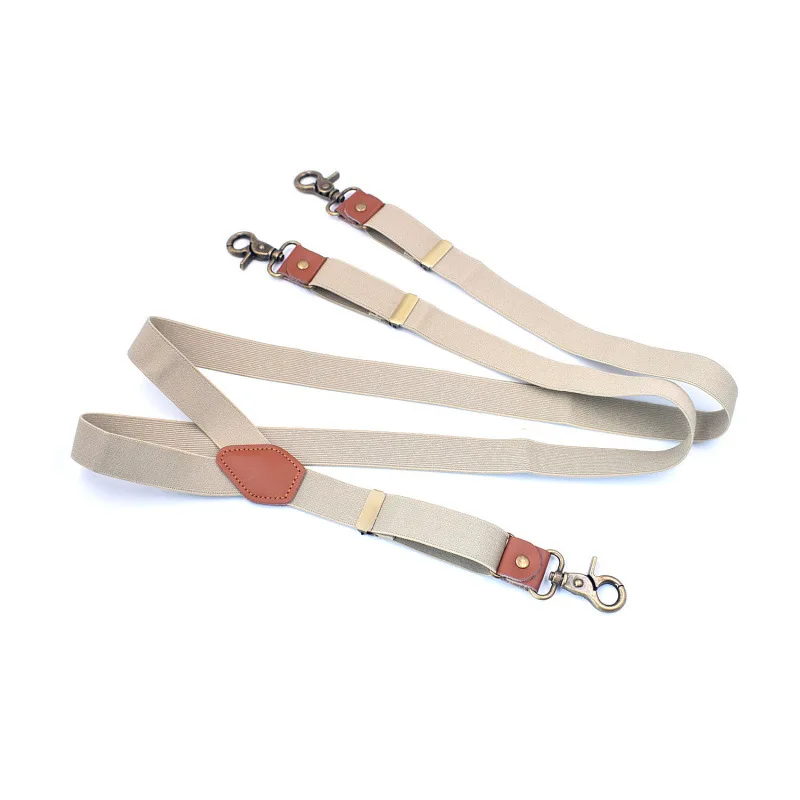 REWIN Heavy Duty X Style 4 Swivel Strong Hooks Adjustable Braces Elastic Suspender for Men