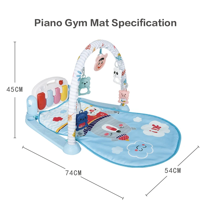 Comfortable Kids Infant Soft Playing Mat Baby Activity Play Gym Piano Mat Toys for Baby Children