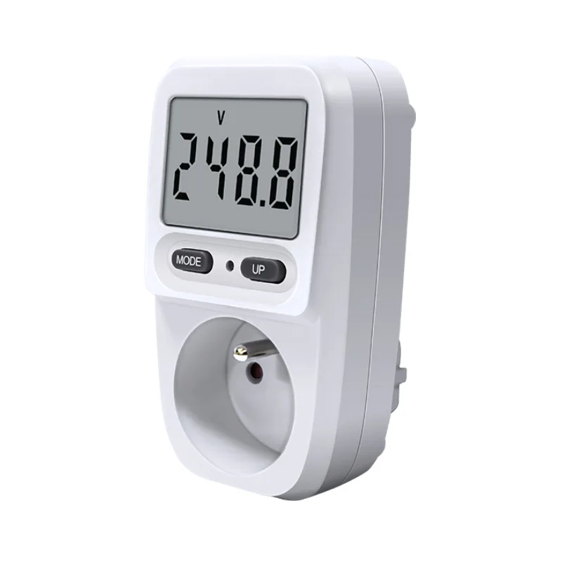Peacefair EU French Plug Socket Wattmeter AC Single Phase Digital Electric Power Meters Kwh Meter Smart Energy Meters