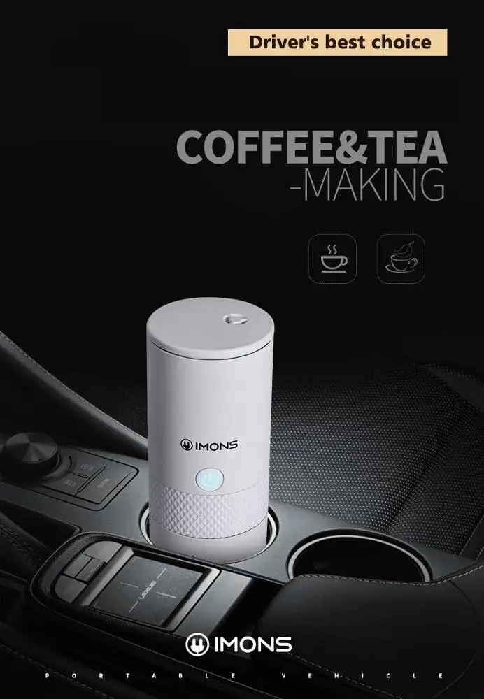 
K-cup coffee machine Portable coffee maker tea maker ground coffee CAN BOIL WATER in car use outdoor use 
