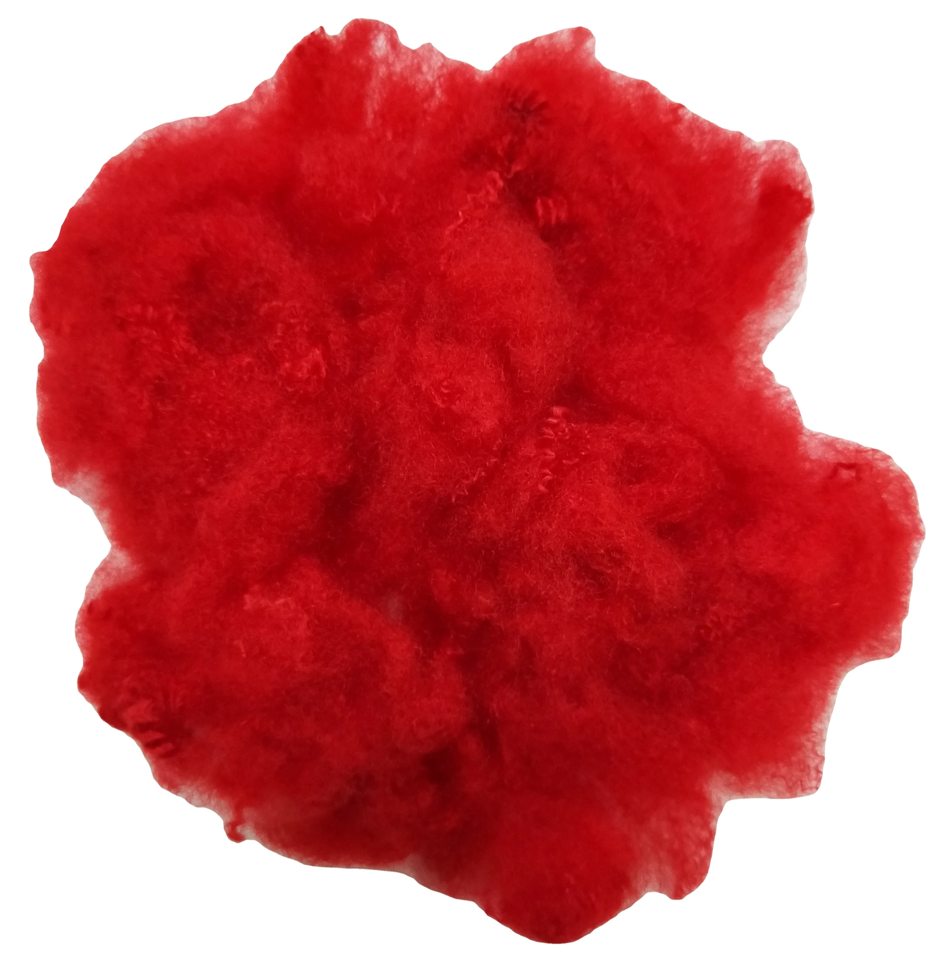 dope dyed any color regenerated polyester short fibre for spinning use