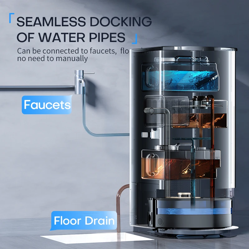 Household Commercial Mopping Robot Cleaner Visualize Cleaning Sweeper Robot Vacuum Clean Robot Vacuum for Office Buildings