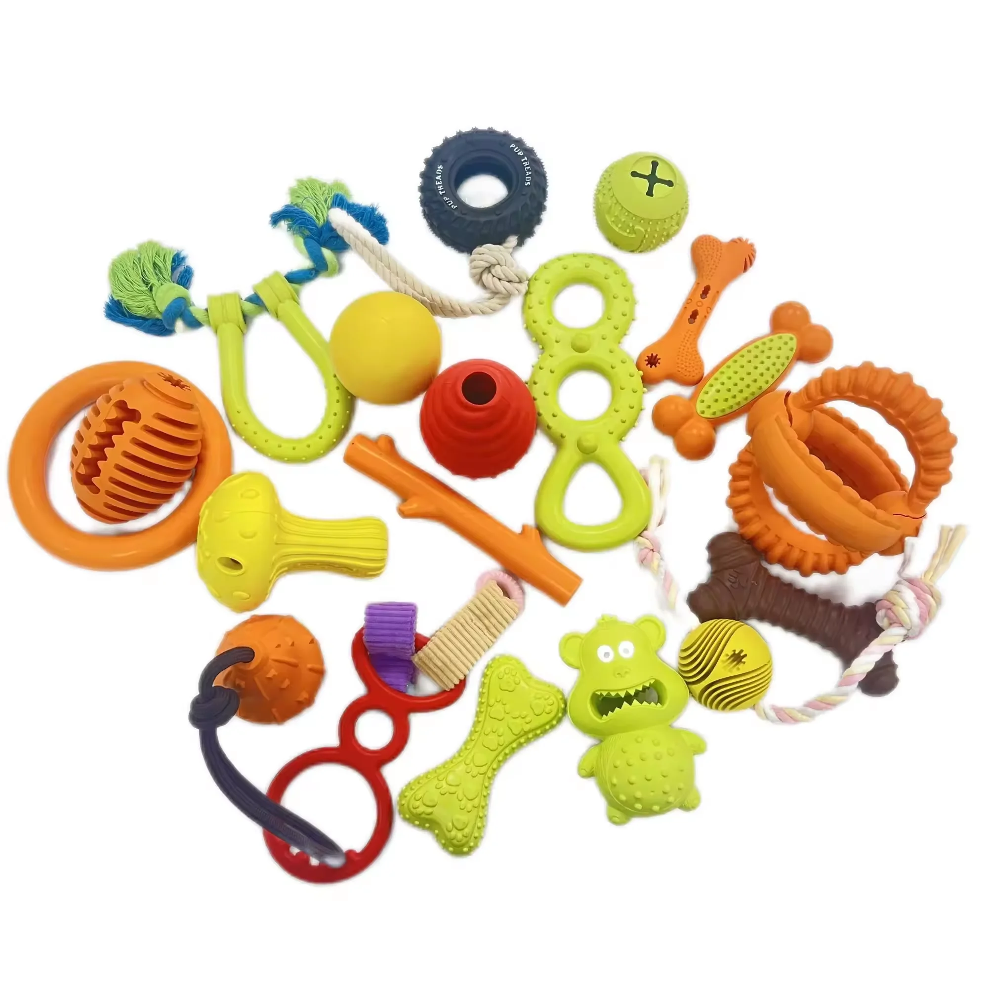 Squeaky Ball Nature Rubber Dog Toys Smart Interactive Pet Chew Toy Slow Feeder for Dog