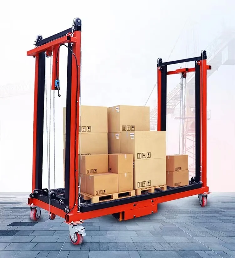 Construction Lifting Ladder 6m 8m 10m Mobile Adjustable Electric Scaffold Lifting Ladder