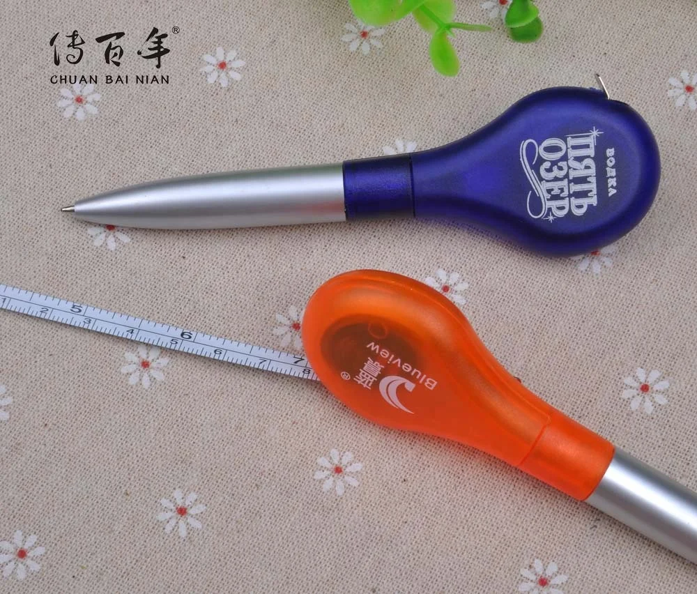 New design promotional ballpoint pen with steel ruler